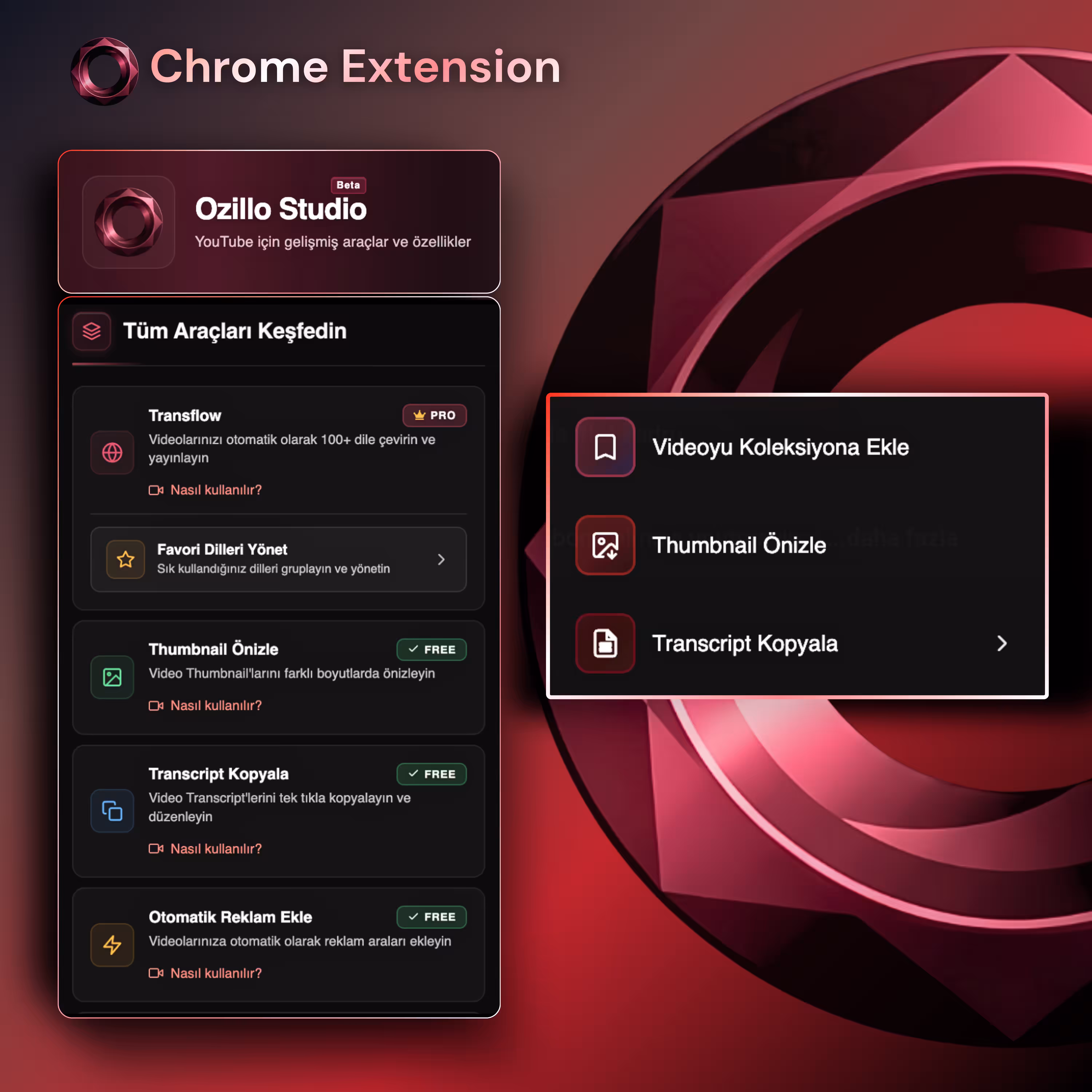 Ozillo Studio Chrome Extension